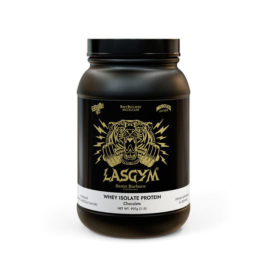 Lasgym® Whey Isolate Chocolate Protein (907g, 2lb)