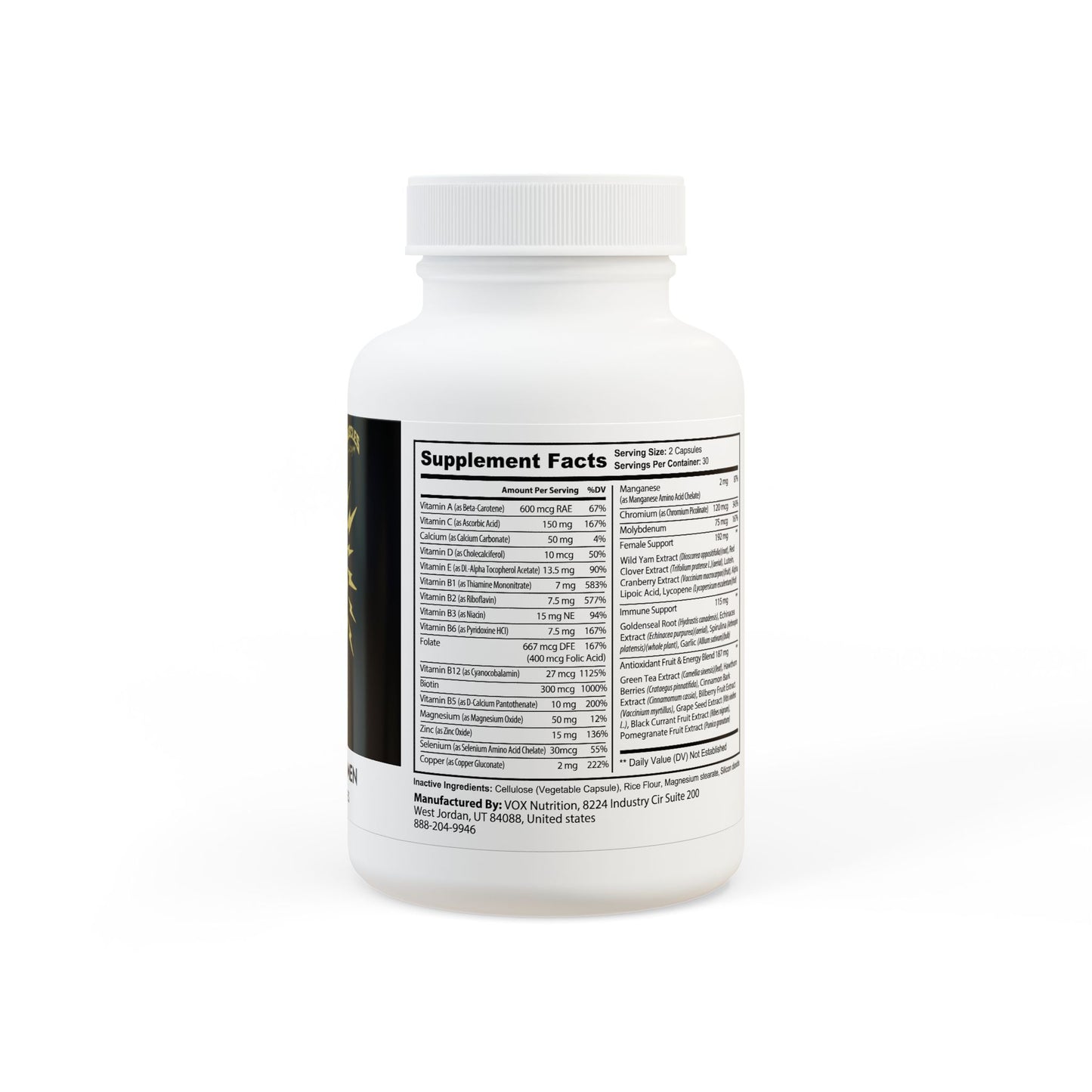 Lasgym® Multivitamin for Women Supplement (60 Capsules)