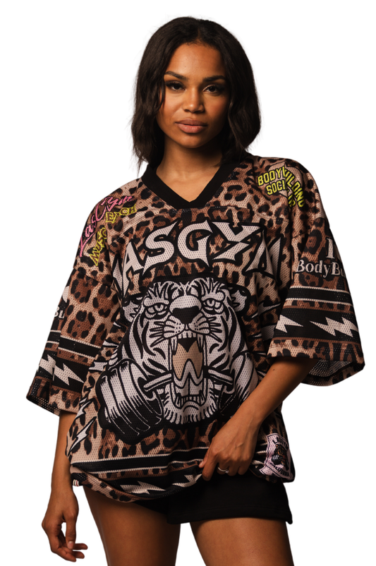 CROP T-SHIRTS KENDALL ZEBRA DEGRADE'