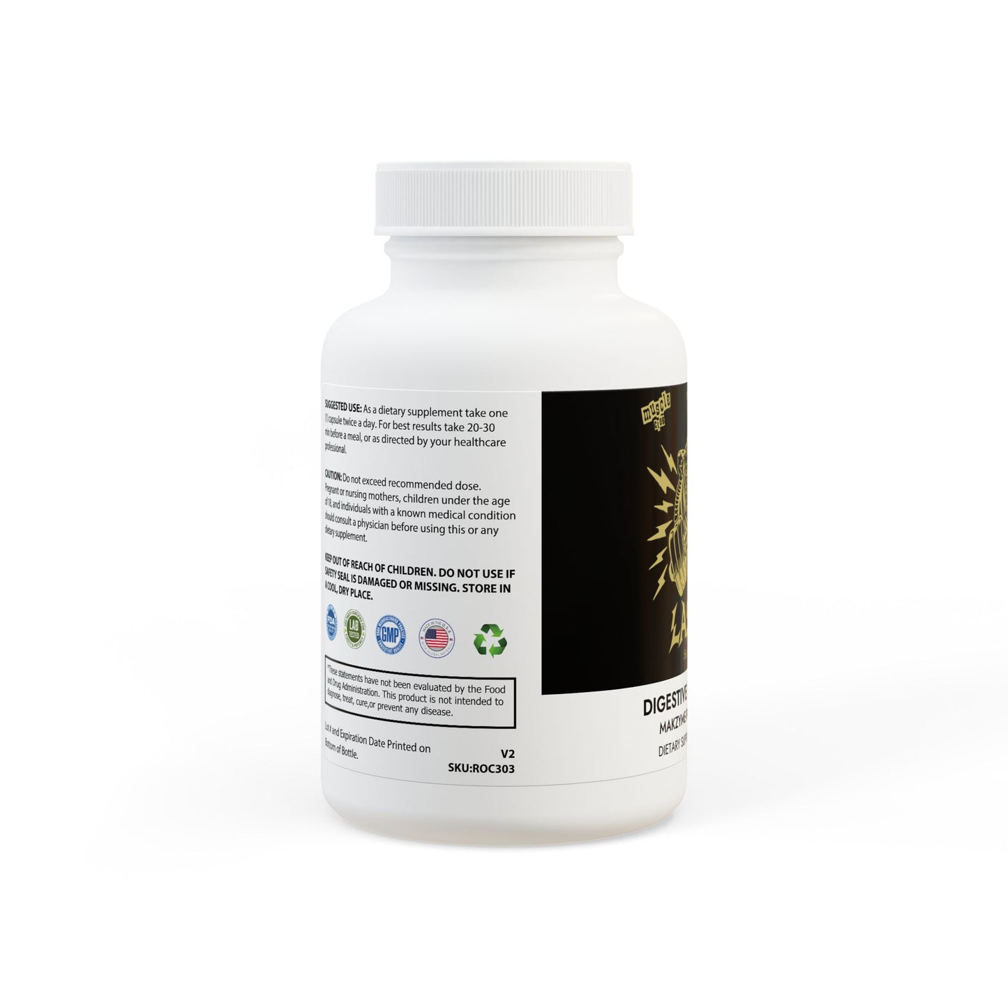 Lasgym® Digestive Enzyme Blend Supplement (60 Capsules)