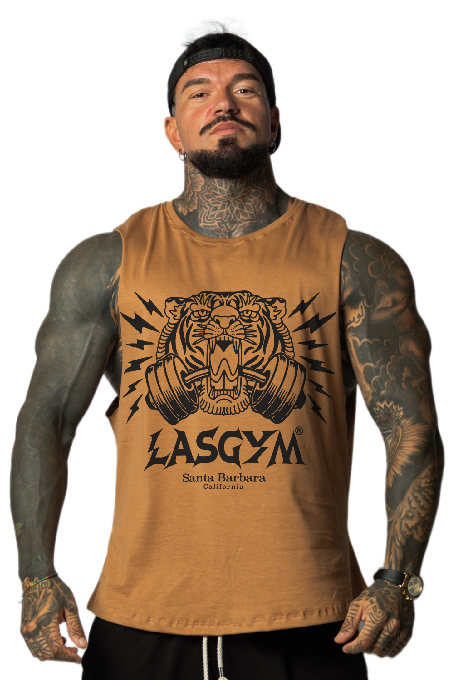 Camiseta sin mangas al atardecer