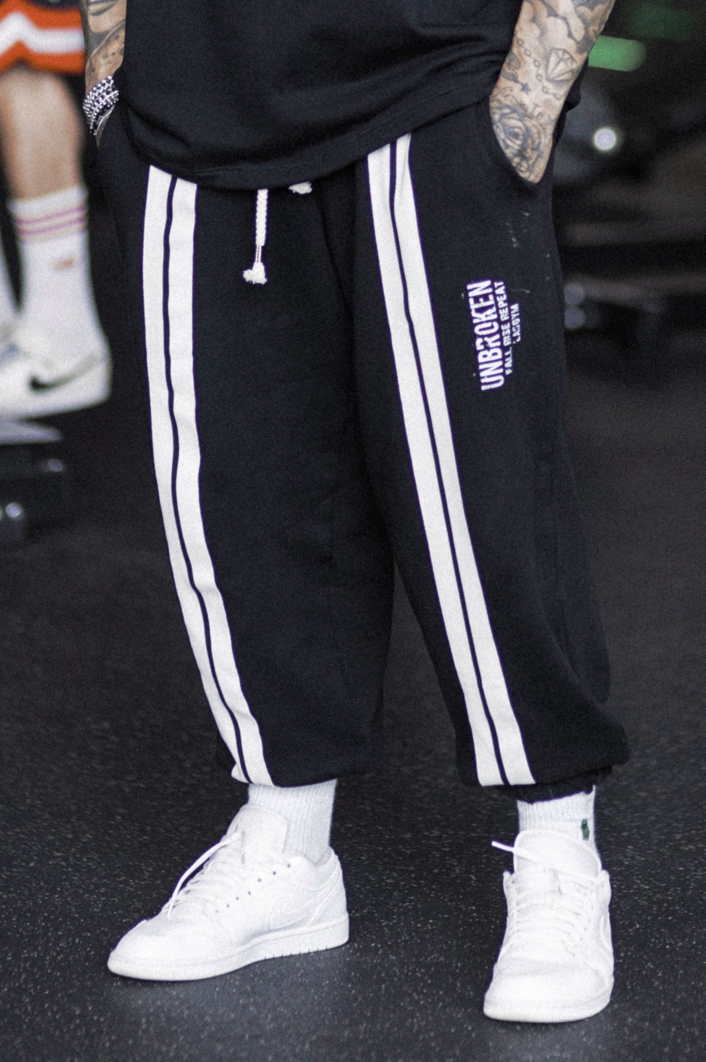 Pantalone Over Stripe UNBROKEN