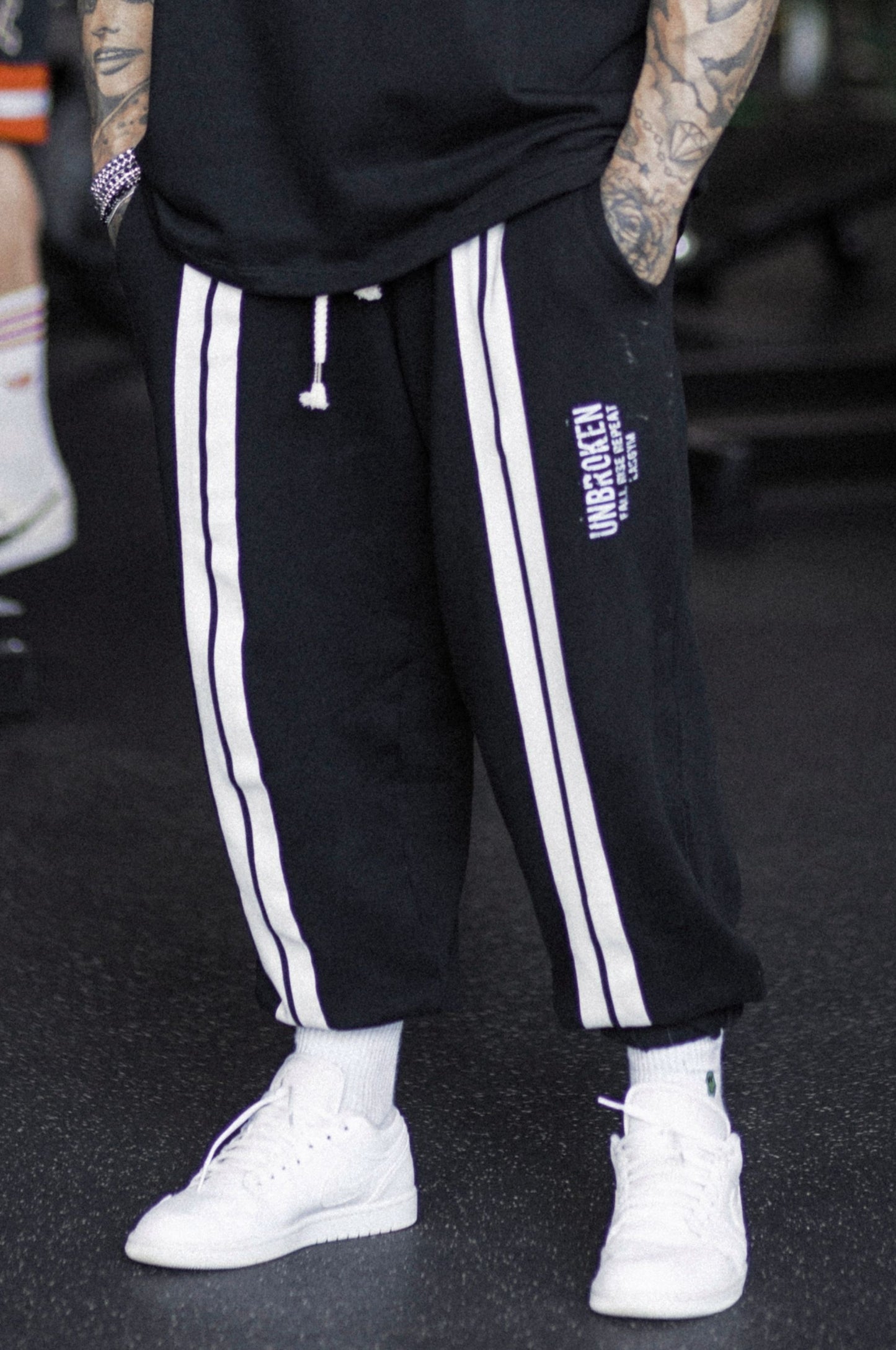 Pantalone Over Stripe UNBROKEN