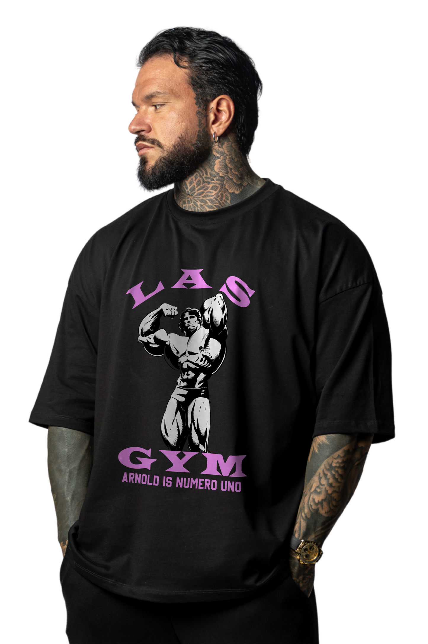 T-shirt S-Over ARNOLD GYM Pink