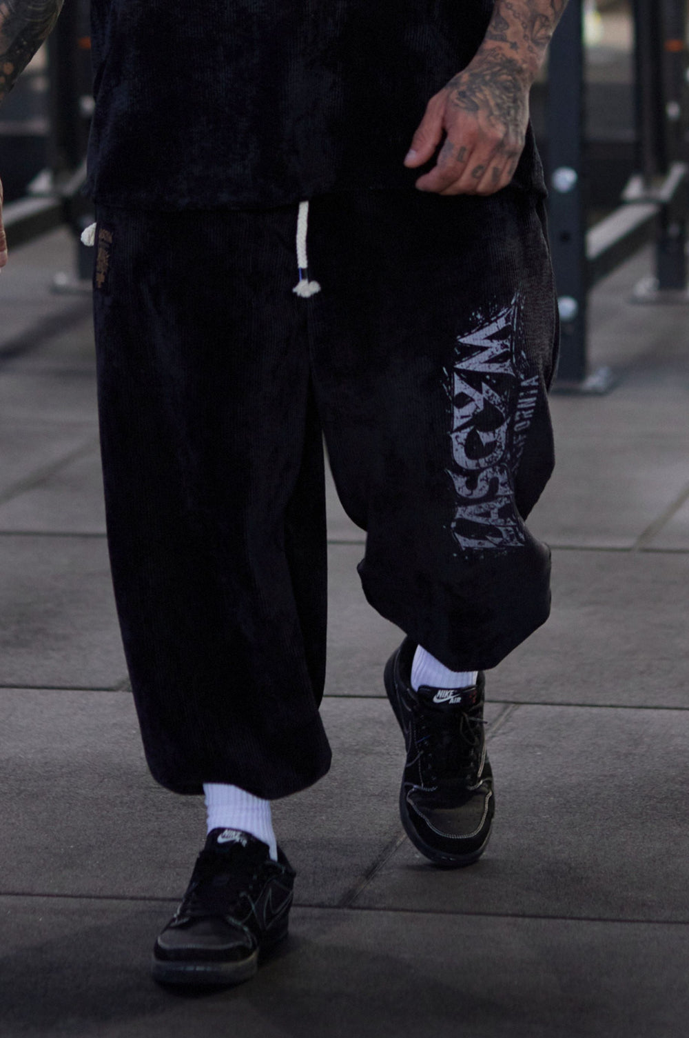 Pantalone Over Blackout Black