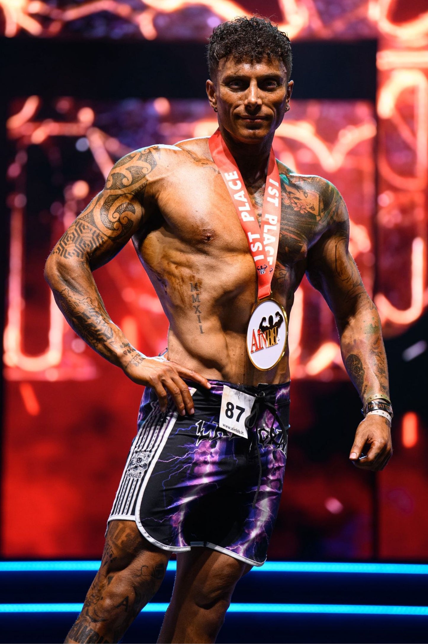 Costume Gara MANPHYSIQUE Personalizzabile