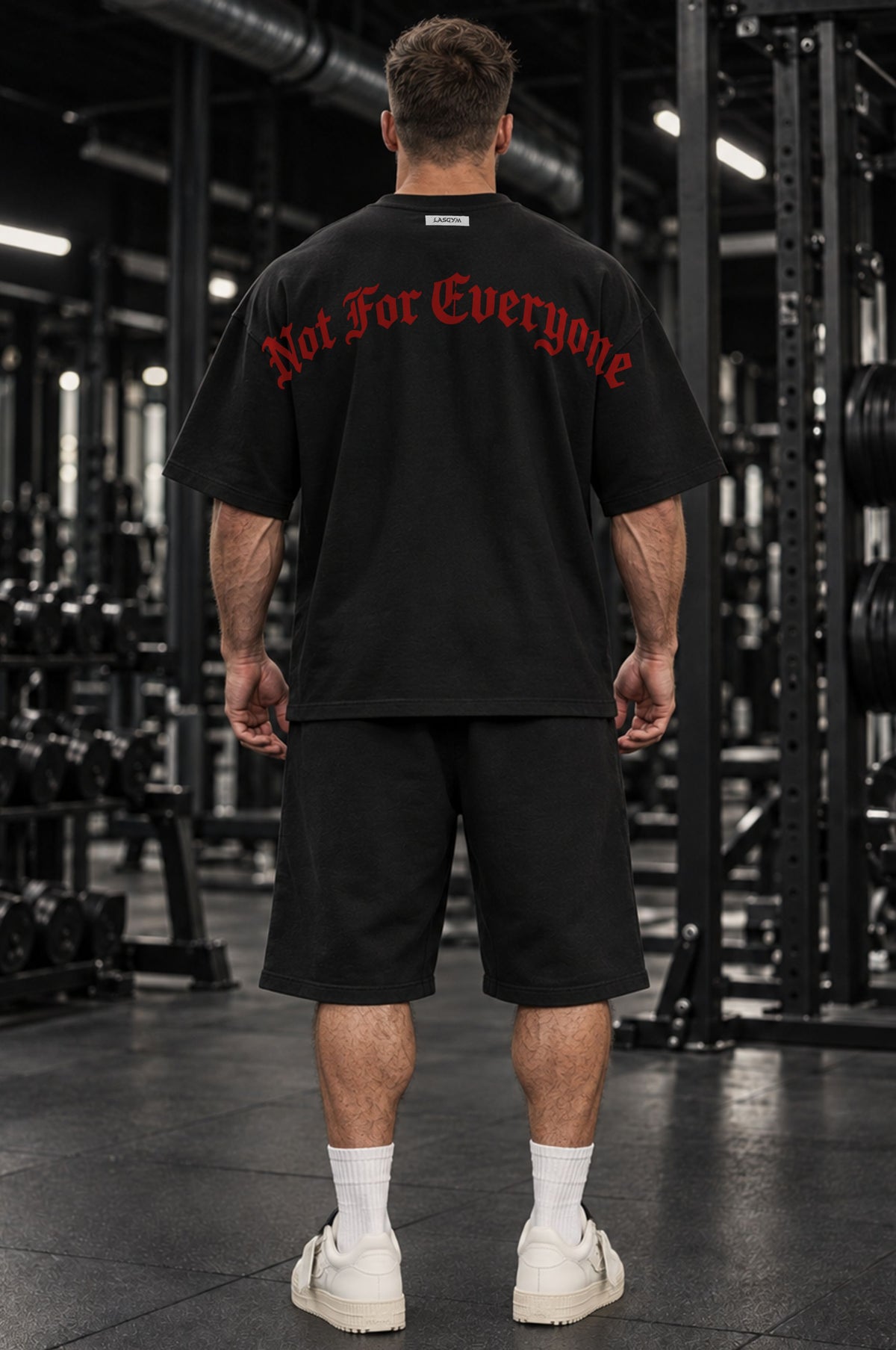 Golden Era This is War Black Oversized Shorts