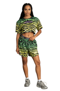 T-SHIRTS CROP KENDALL ZEBRA VERDE