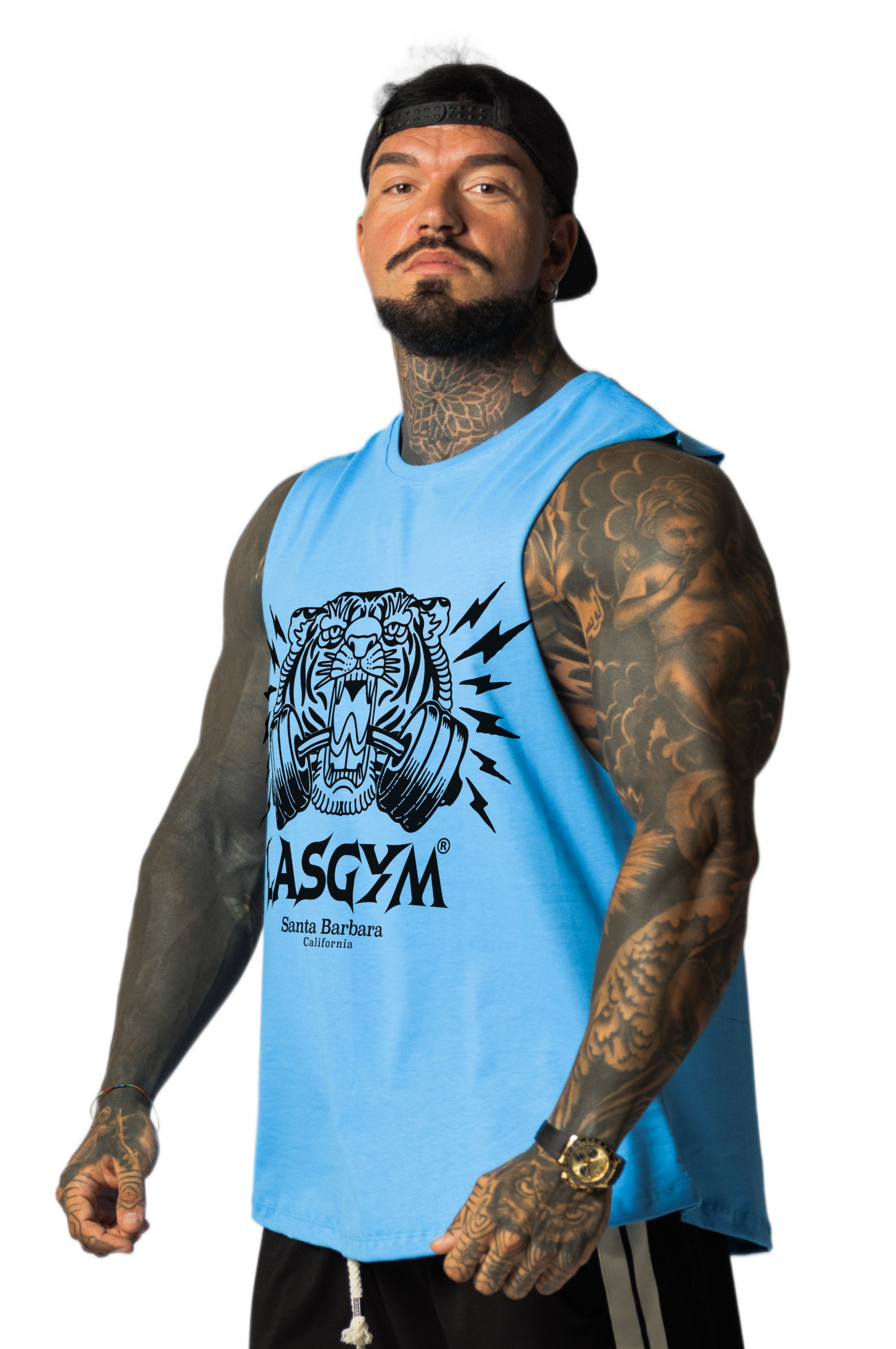 Camiseta sin mangas al atardecer