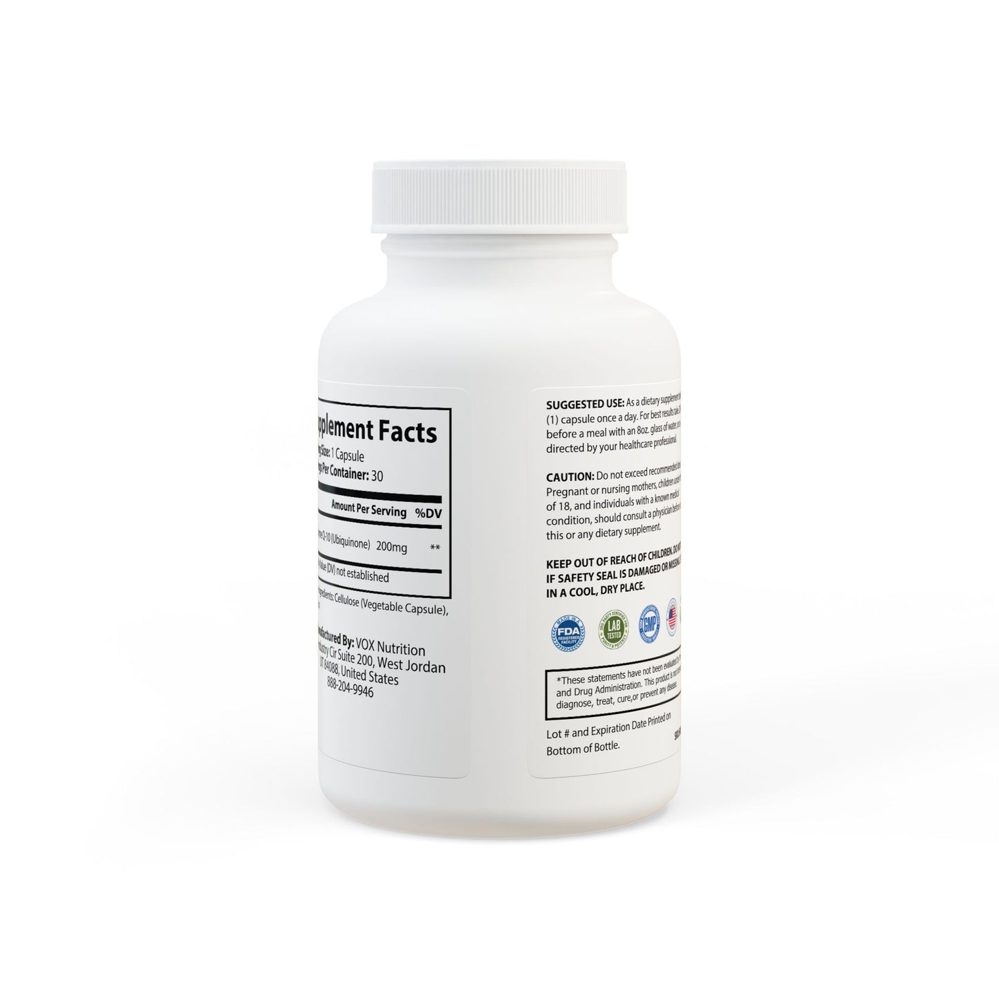 Lasgym® CoQ10 (Ubiquinone) Supplement (30 Capsules)