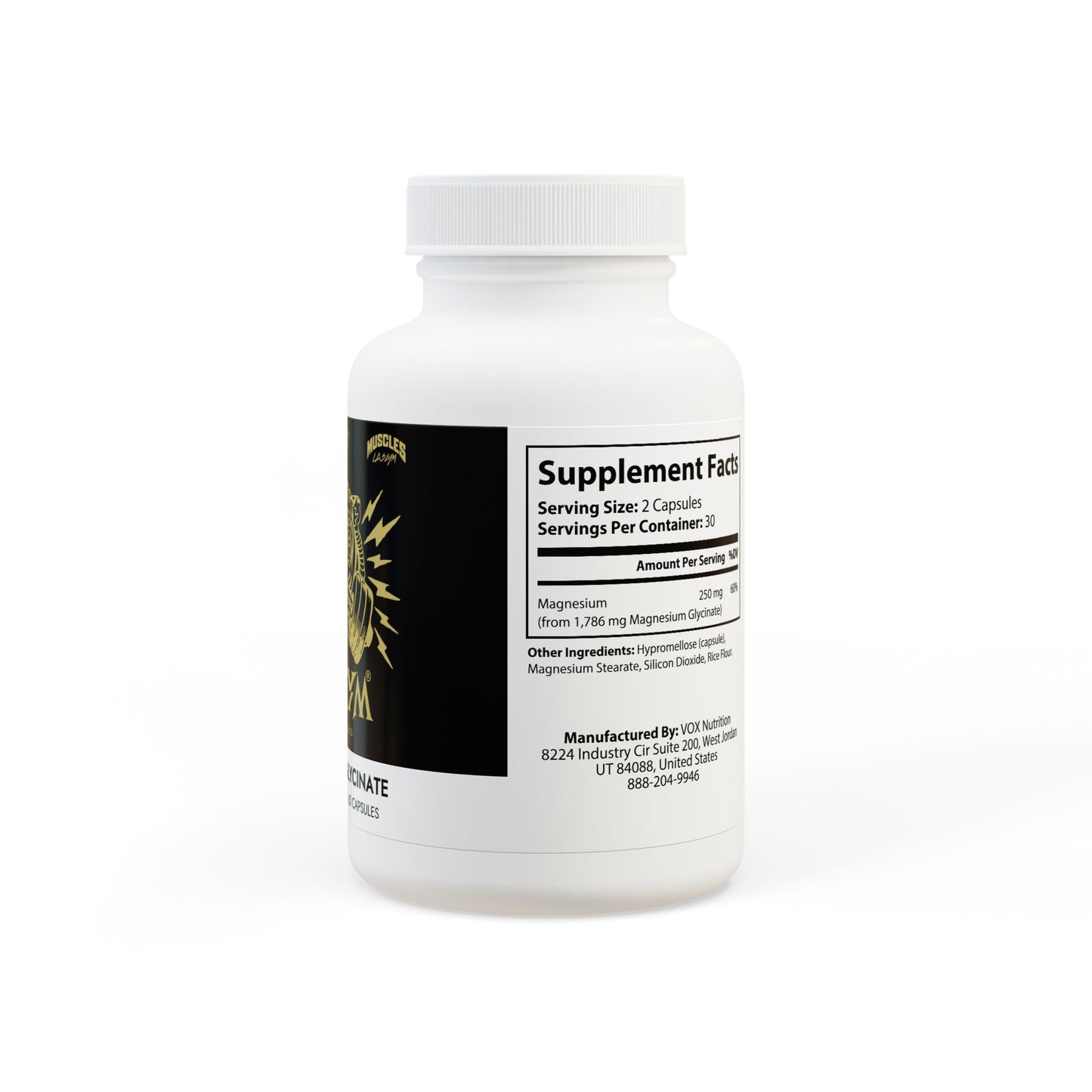 Lasgym® Magnesium Glycinate Supplement (60 Capsules)