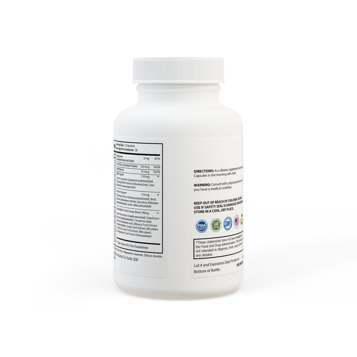 Lasgym® Multivitamin for Men Supplement (60 Capsules)