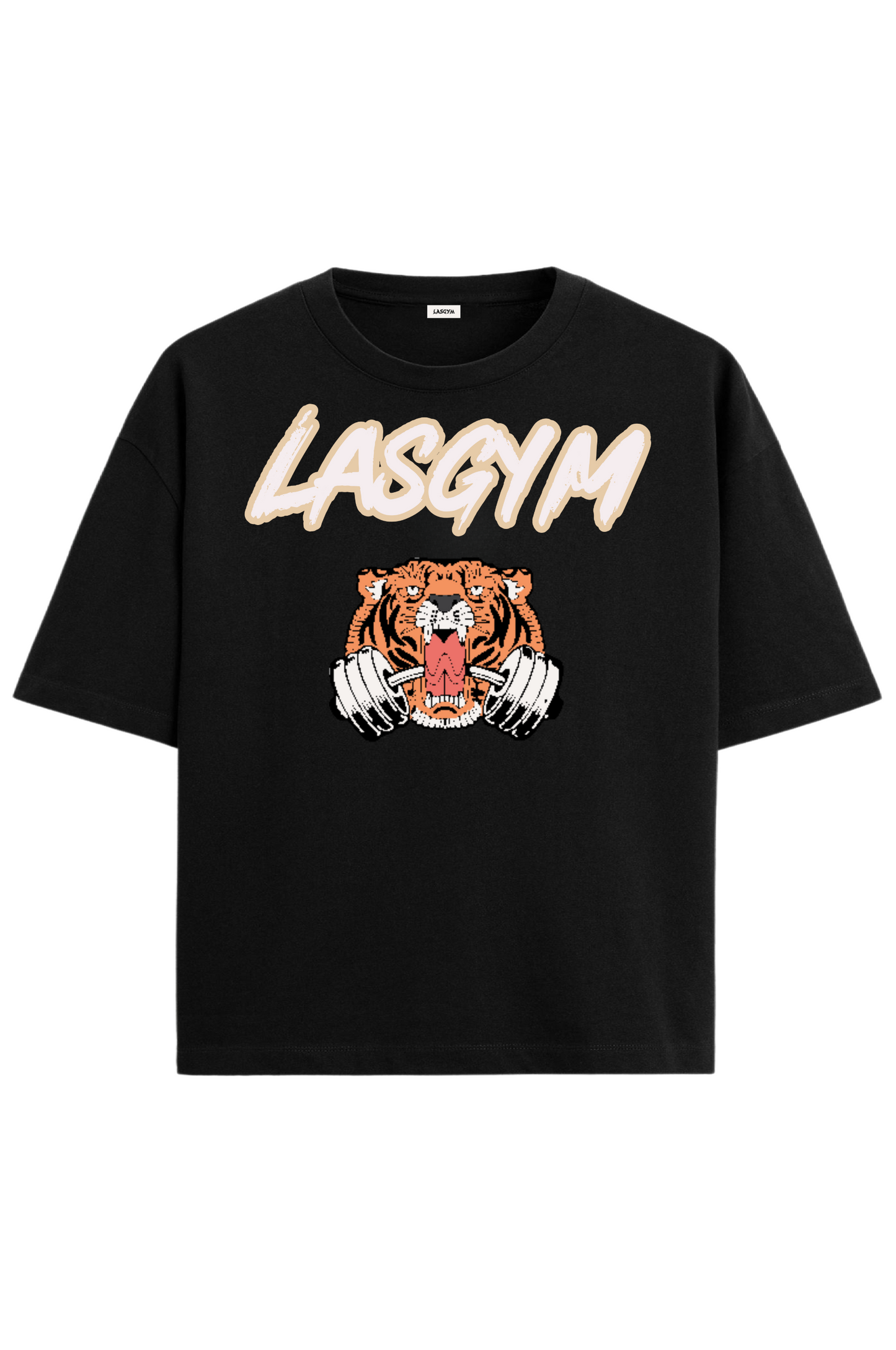 Camiseta oversize OLD TIGER AZUL UNISEX