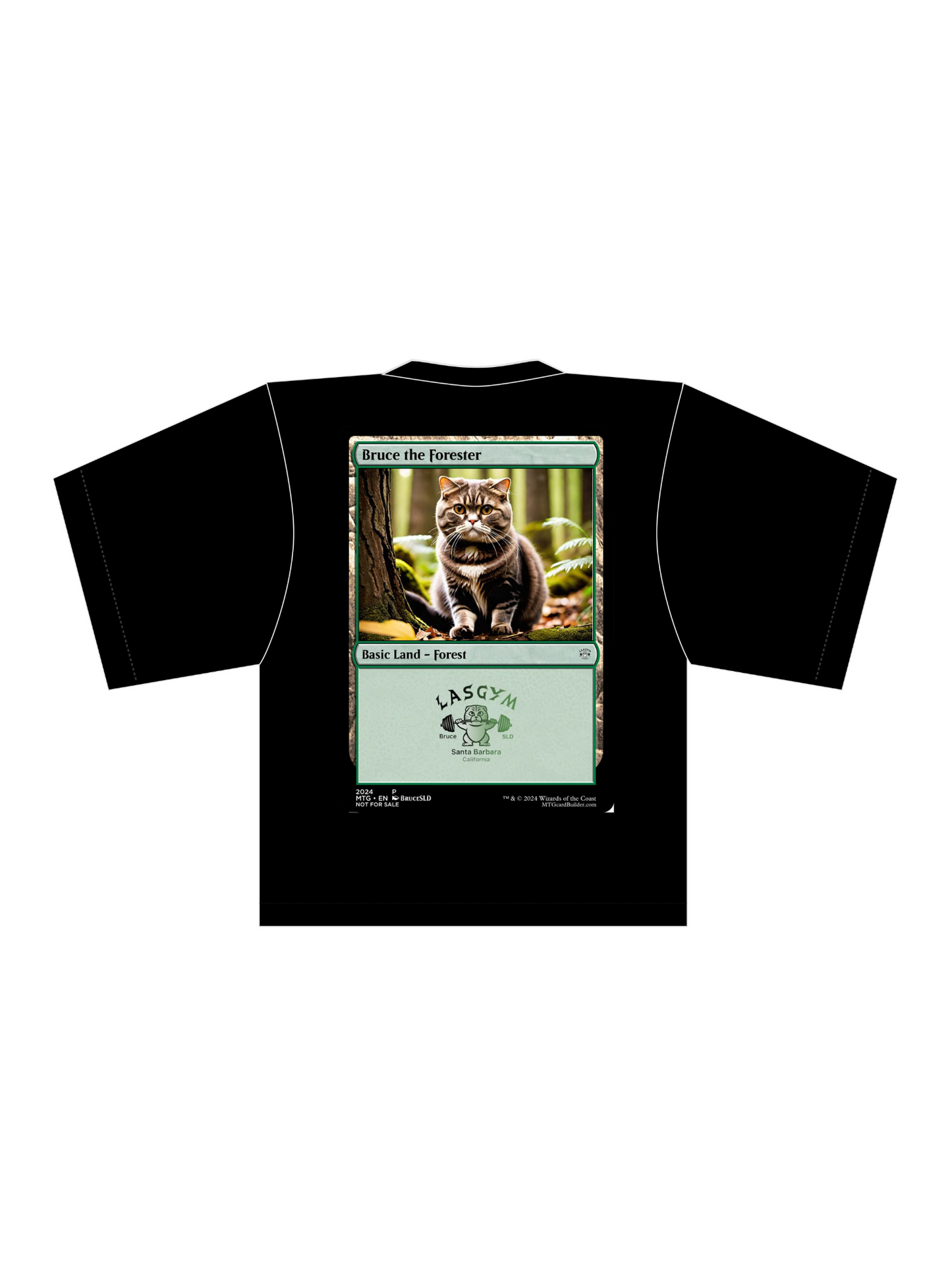 Camiseta UNISEX extragrande CUSTOM X MTG "BRUCE THE FORESTER"