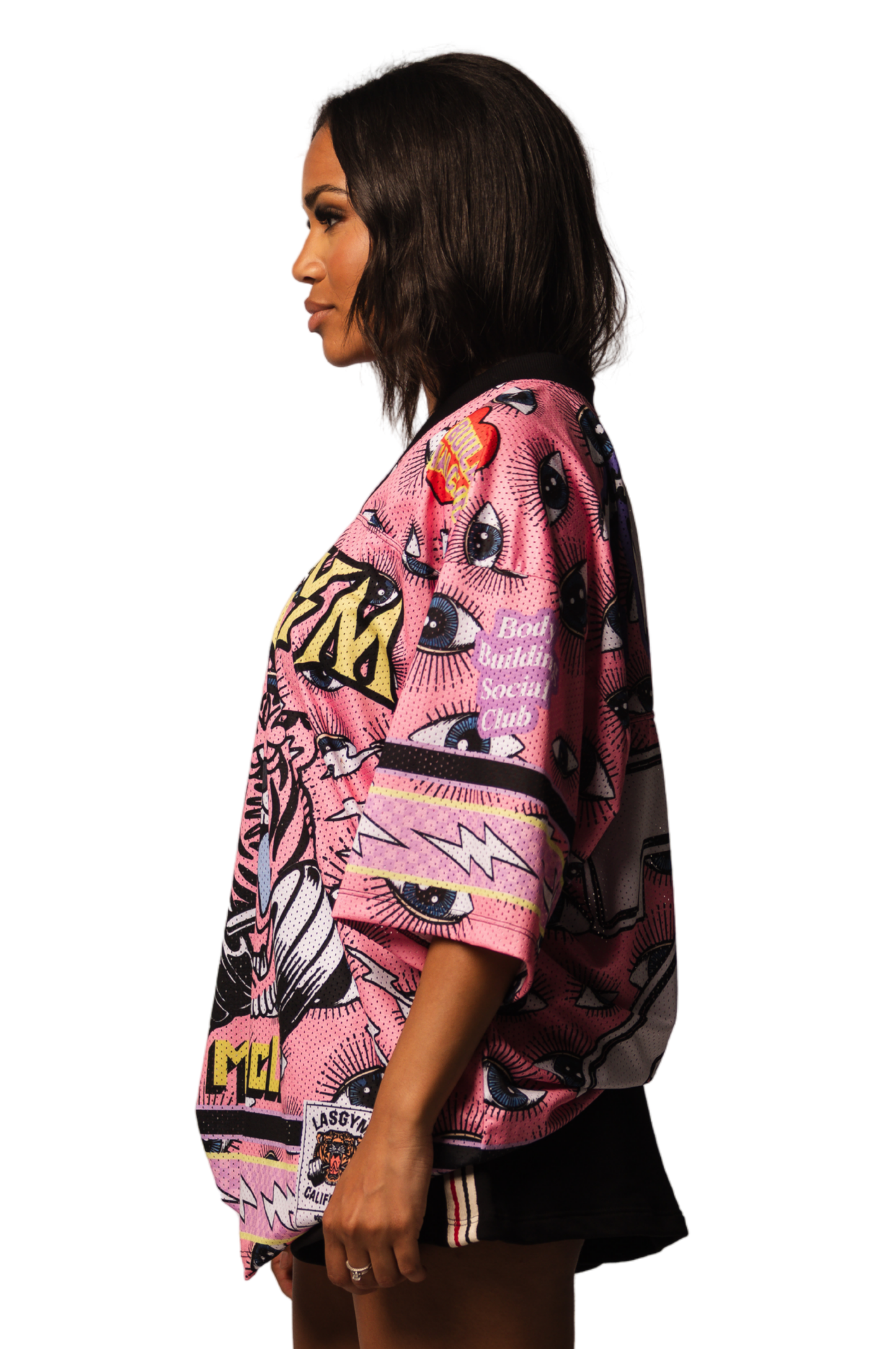 CROP T-SHIRTS KENDALL ZEBRA DEGRADE' 