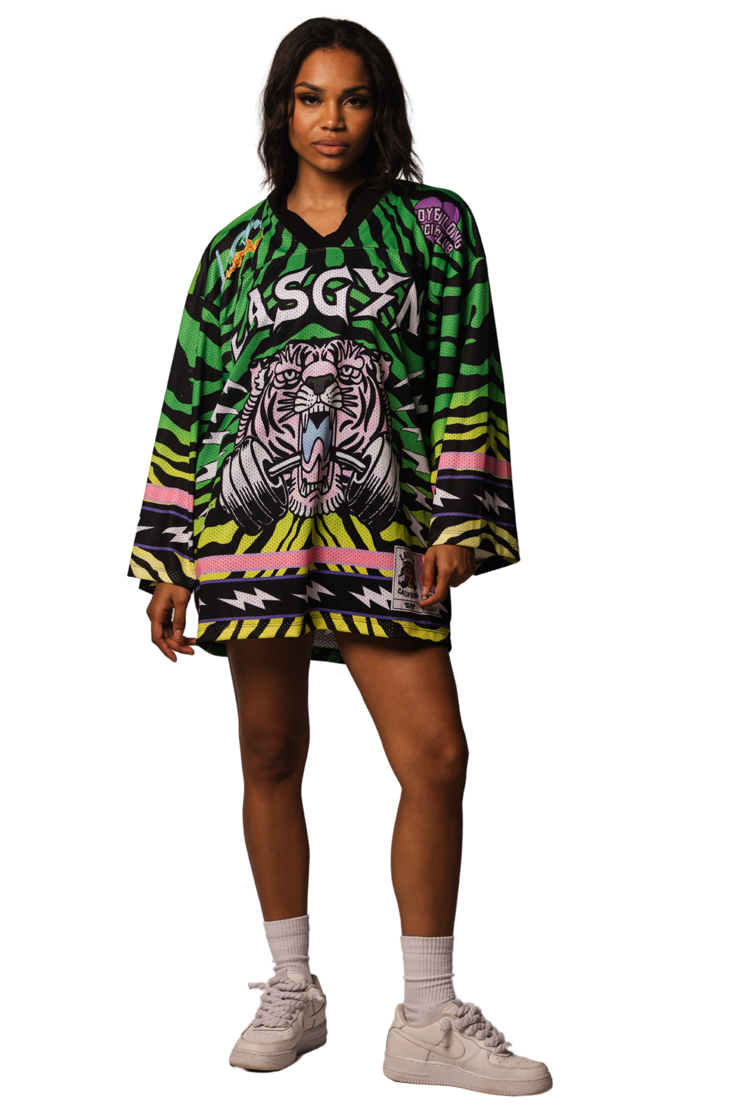 CROP T-SHIRTS KENDALL ZEBRA DEGRADE' 