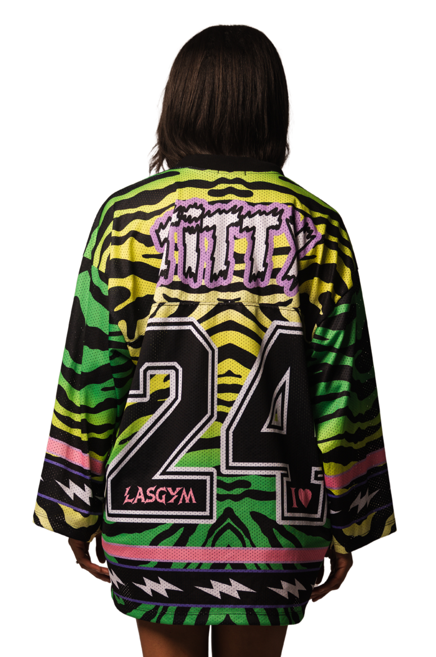 CROP T-SHIRTS KENDALL ZEBRA DEGRADE' 