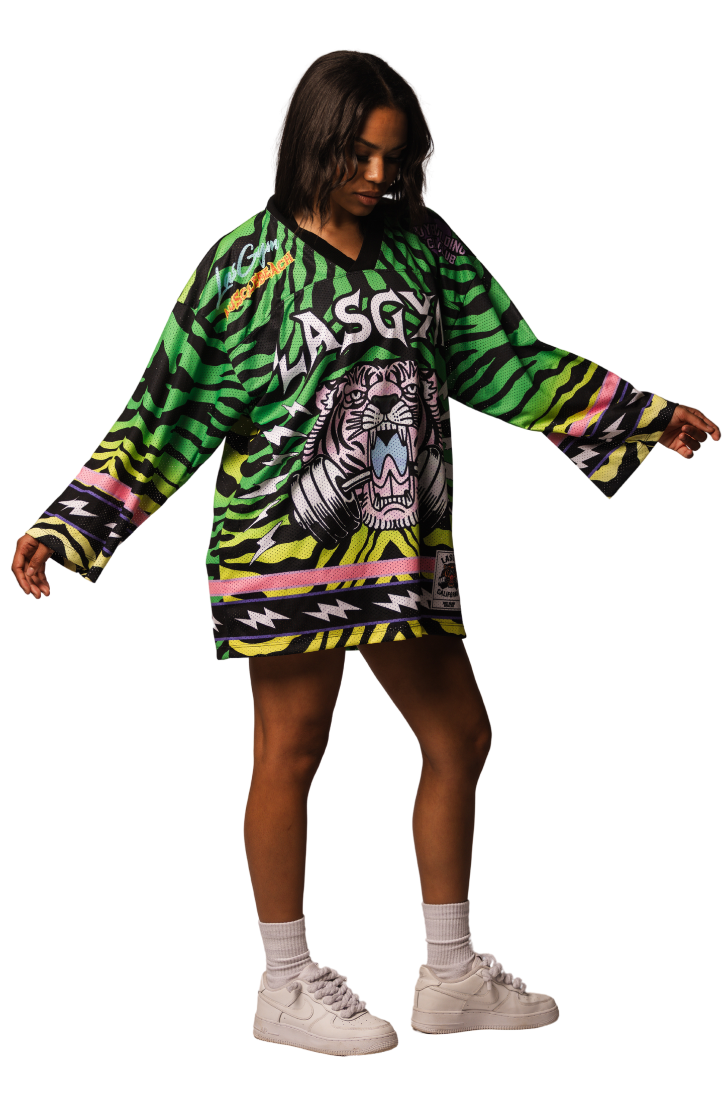 CROP T-SHIRTS KENDALL ZEBRA DEGRADE' 