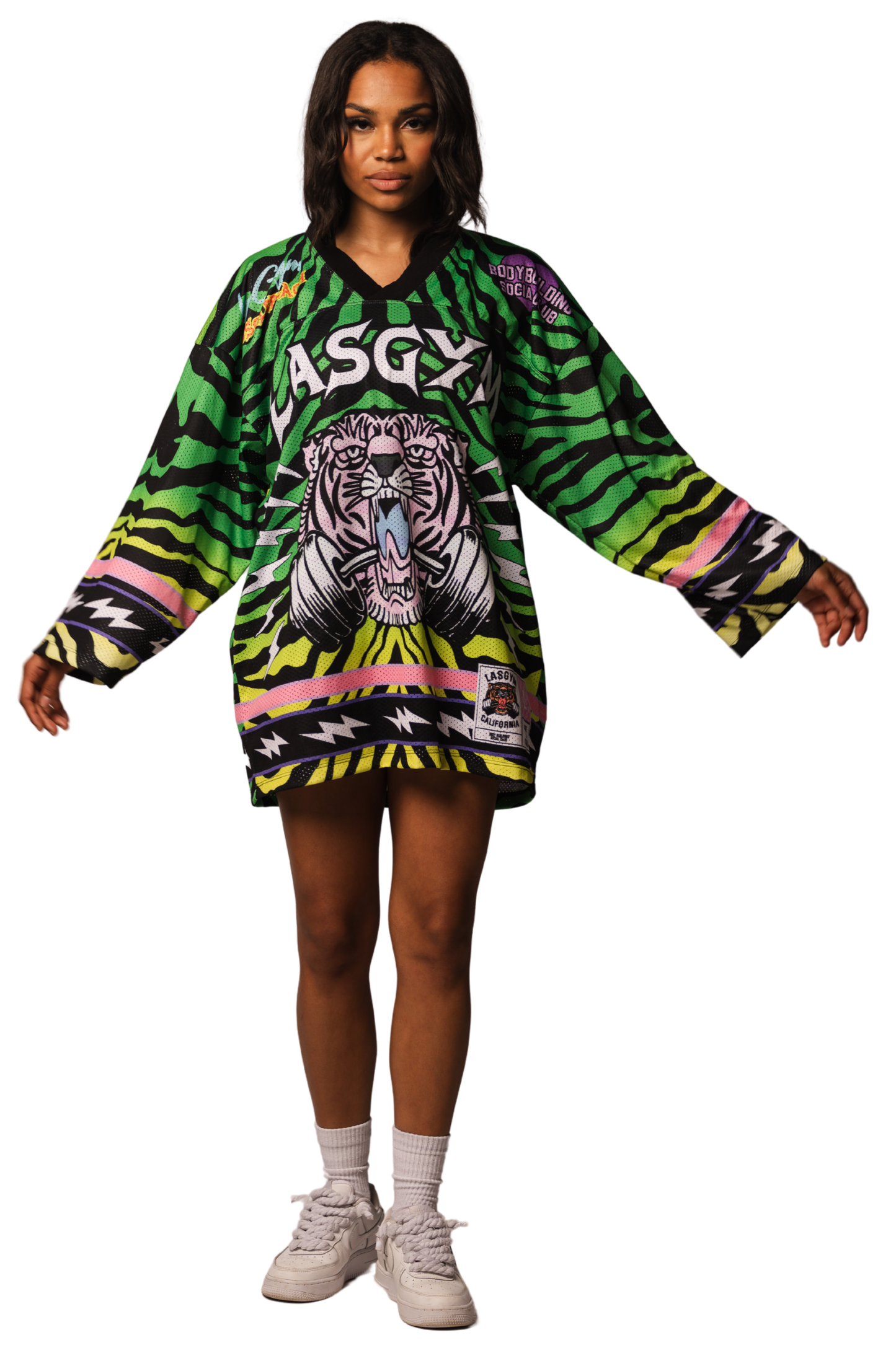 CROP T-SHIRTS KENDALL ZEBRA DEGRADE' 