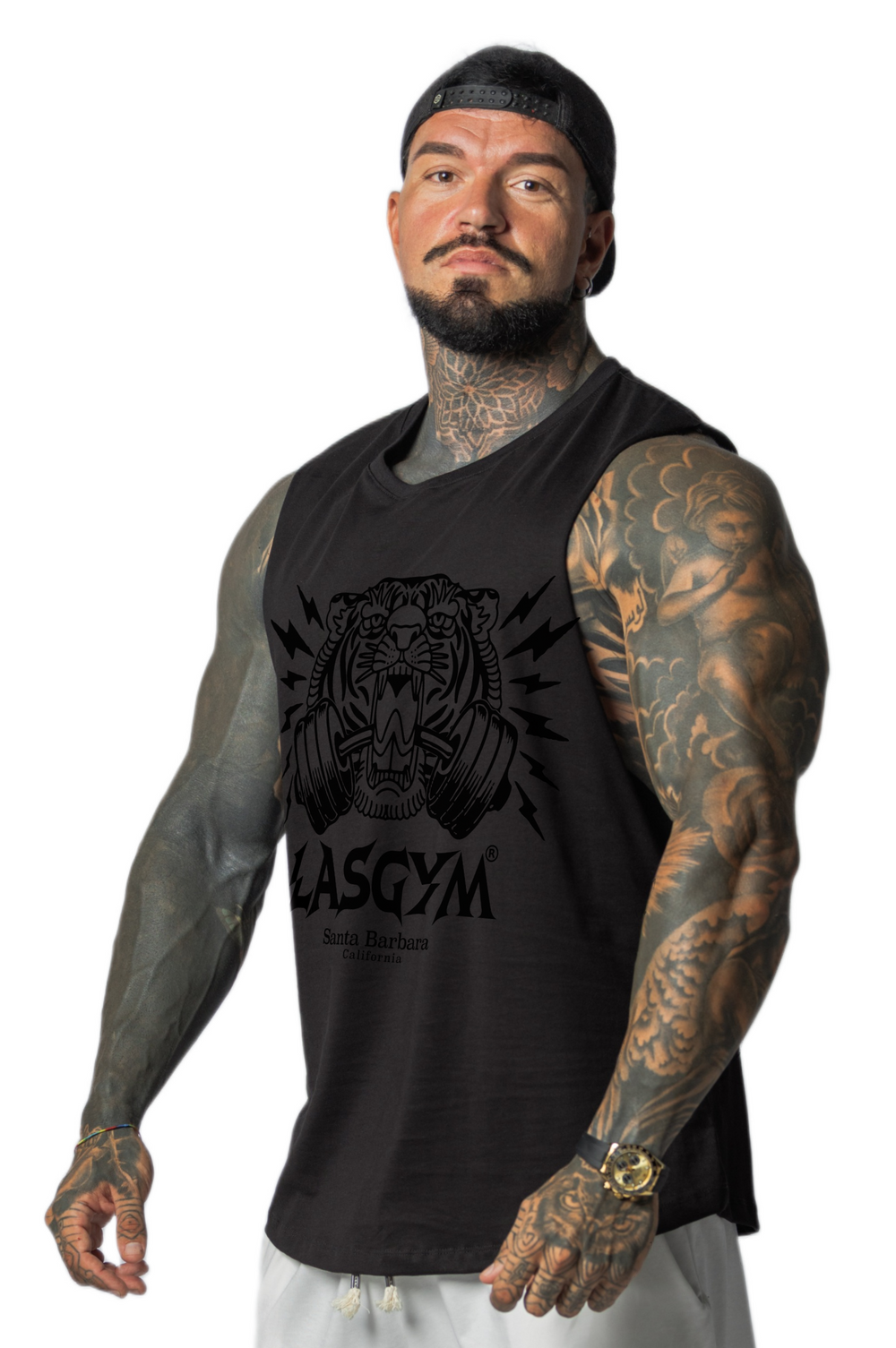 Camiseta sin mangas al atardecer