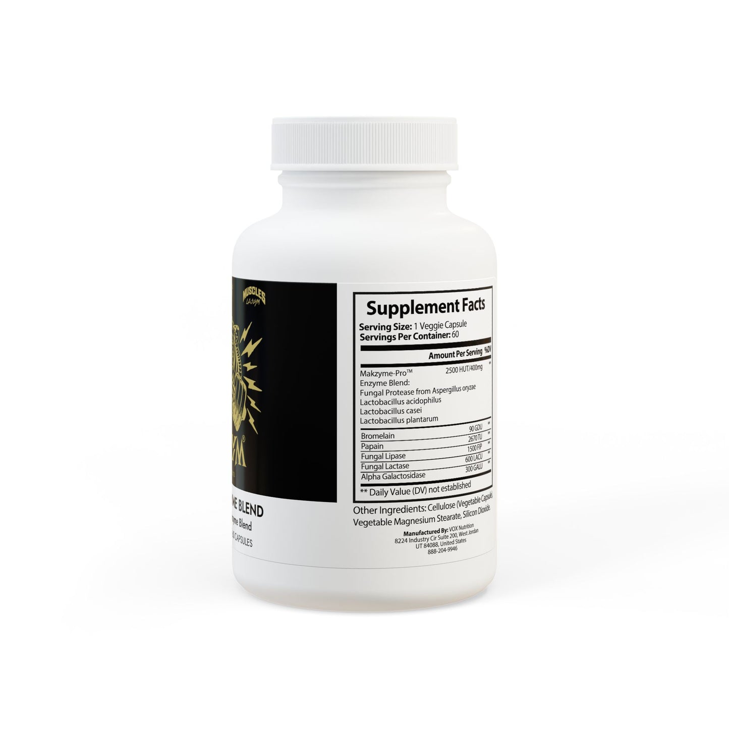 Lasgym® Digestive Enzyme Blend Supplement (60 Capsules)