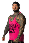Camiseta sin mangas al atardecer