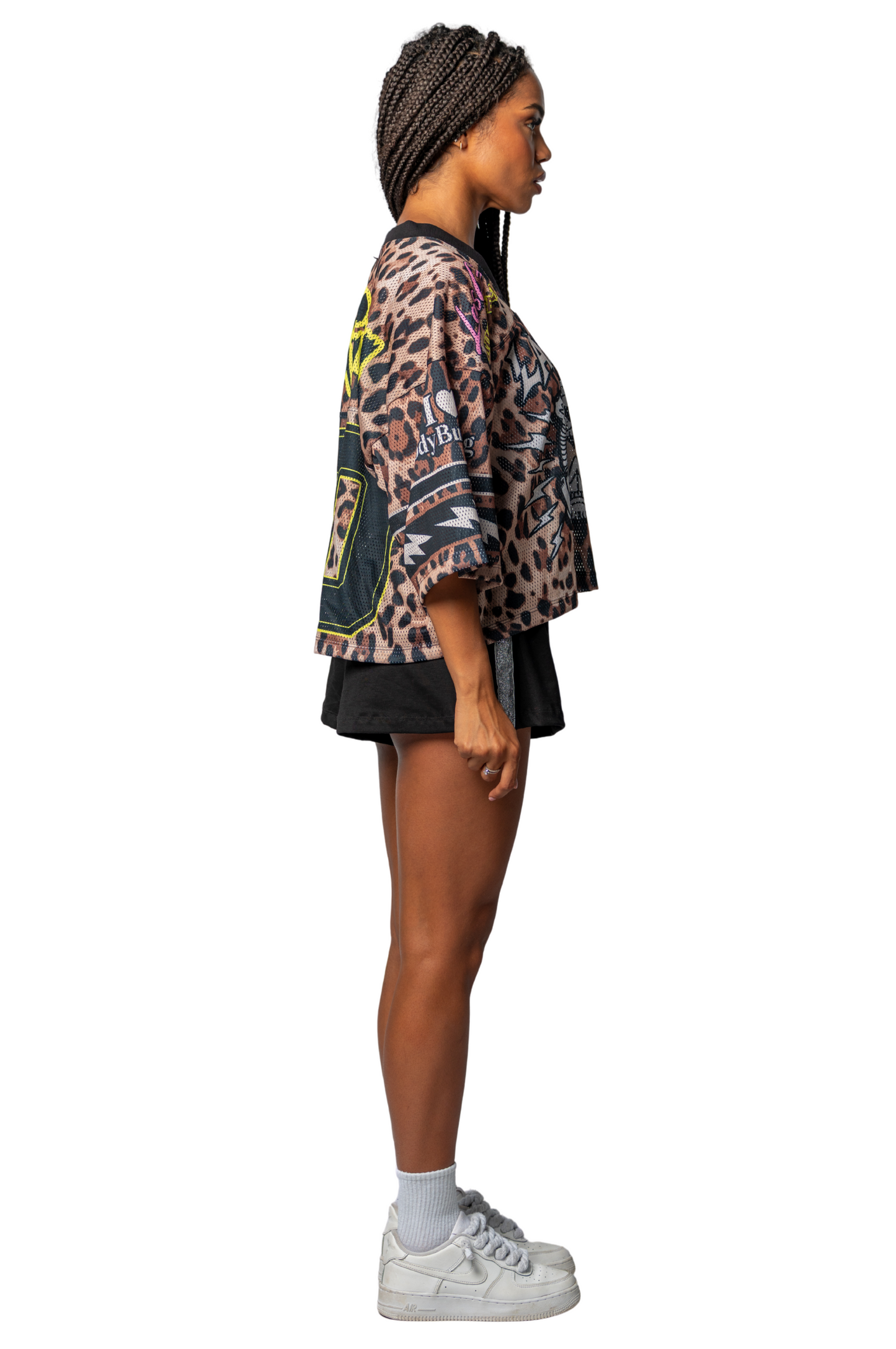 CROP T-SHIRTS KENDALL ZEBRA DEGRADE' 