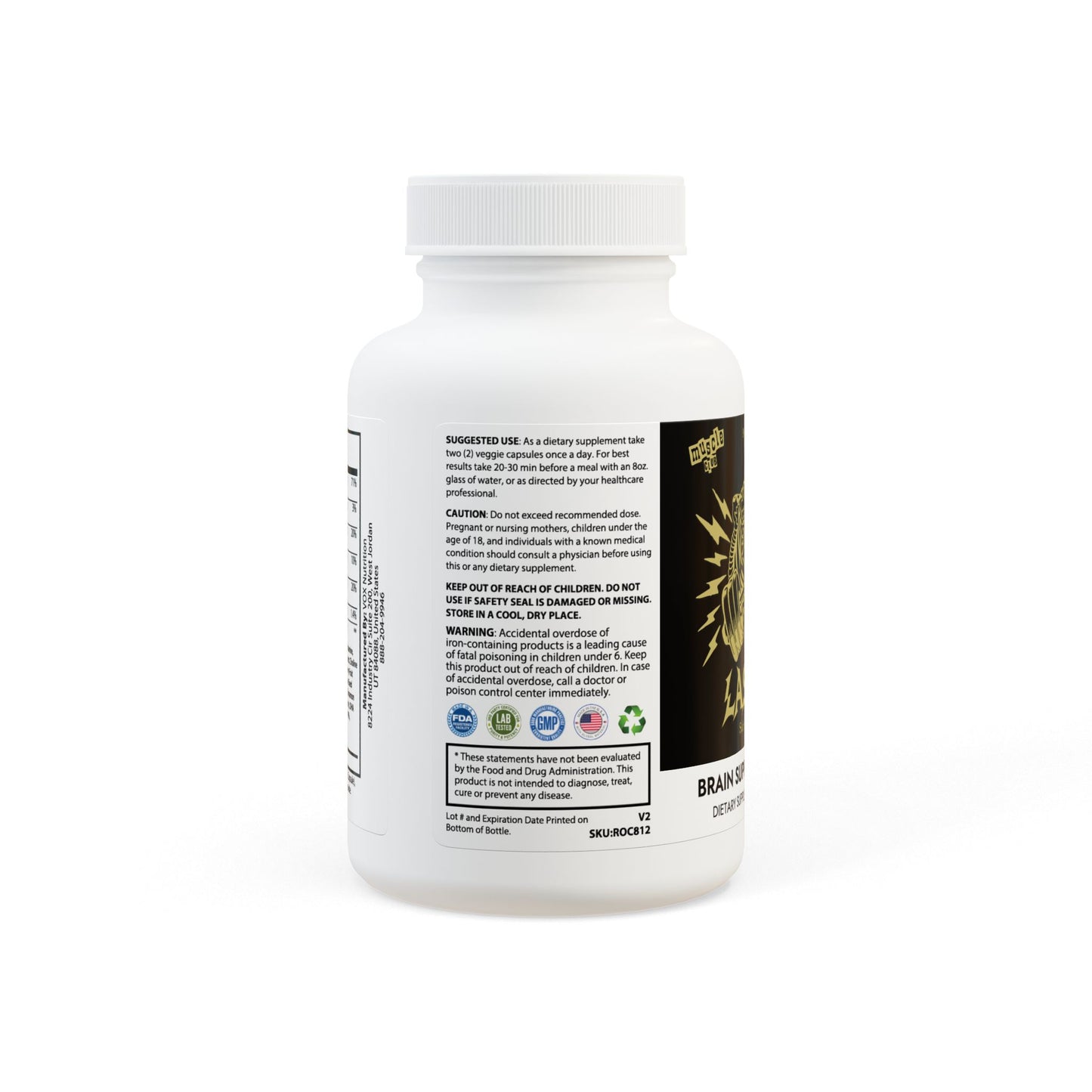 Lasgym® Brain Support Complex Supplement (60 Capsules)