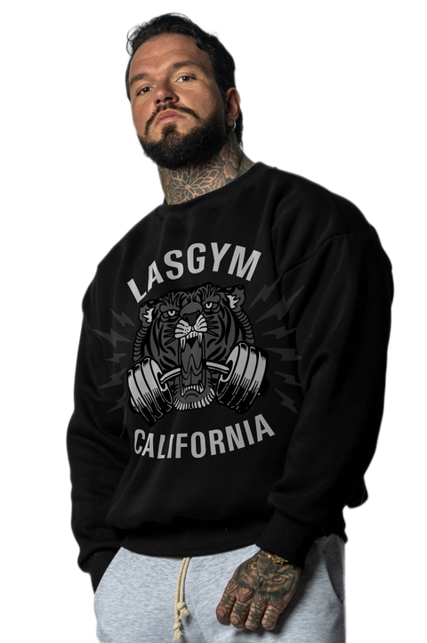 Tiger Gray Crewneck Winter Sweatshirt
