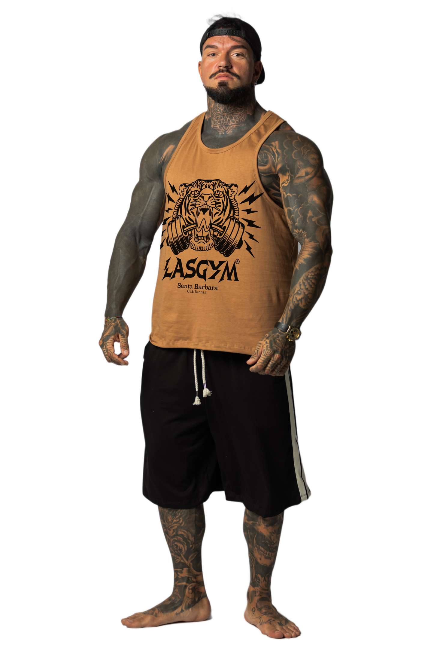 Camiseta sin mangas al atardecer