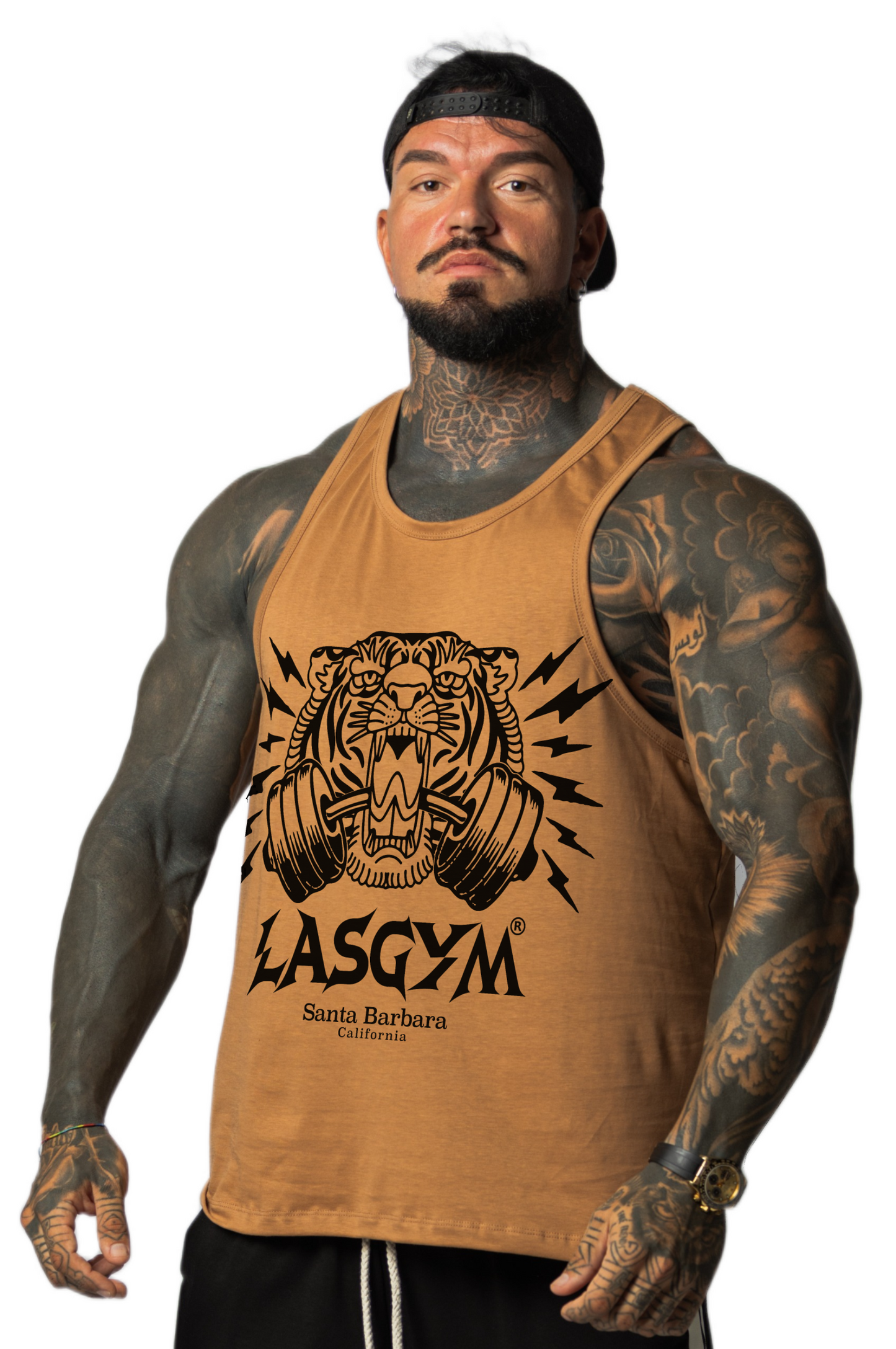 Camiseta sin mangas al atardecer