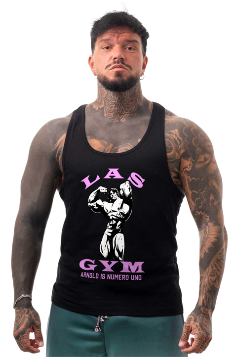 Arnold Gym Pink Tank Top