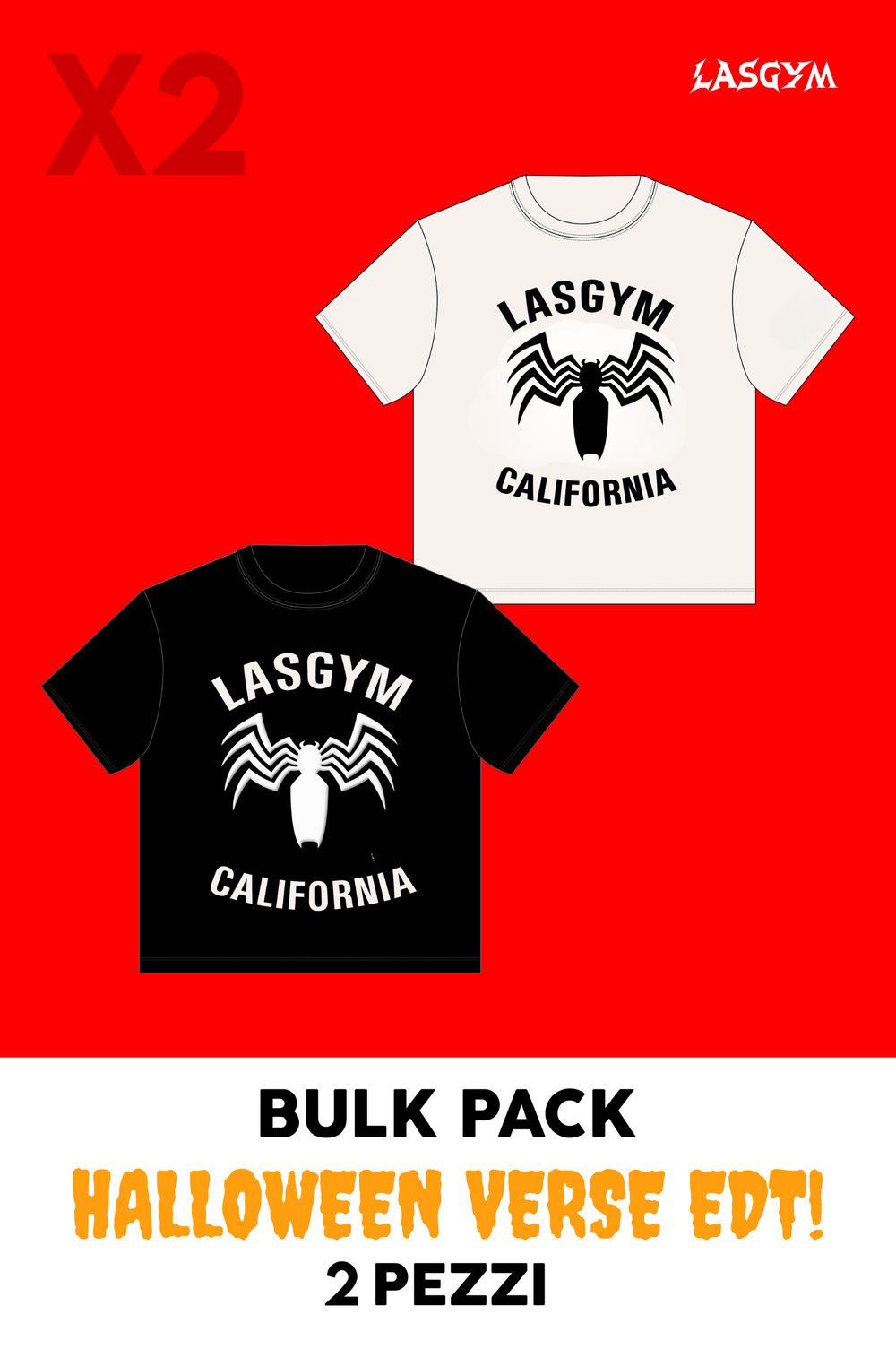 Bulk Pack 2 CAMISETA OVERSIZE MR OLYMPIA 24 EDITION UNISEX