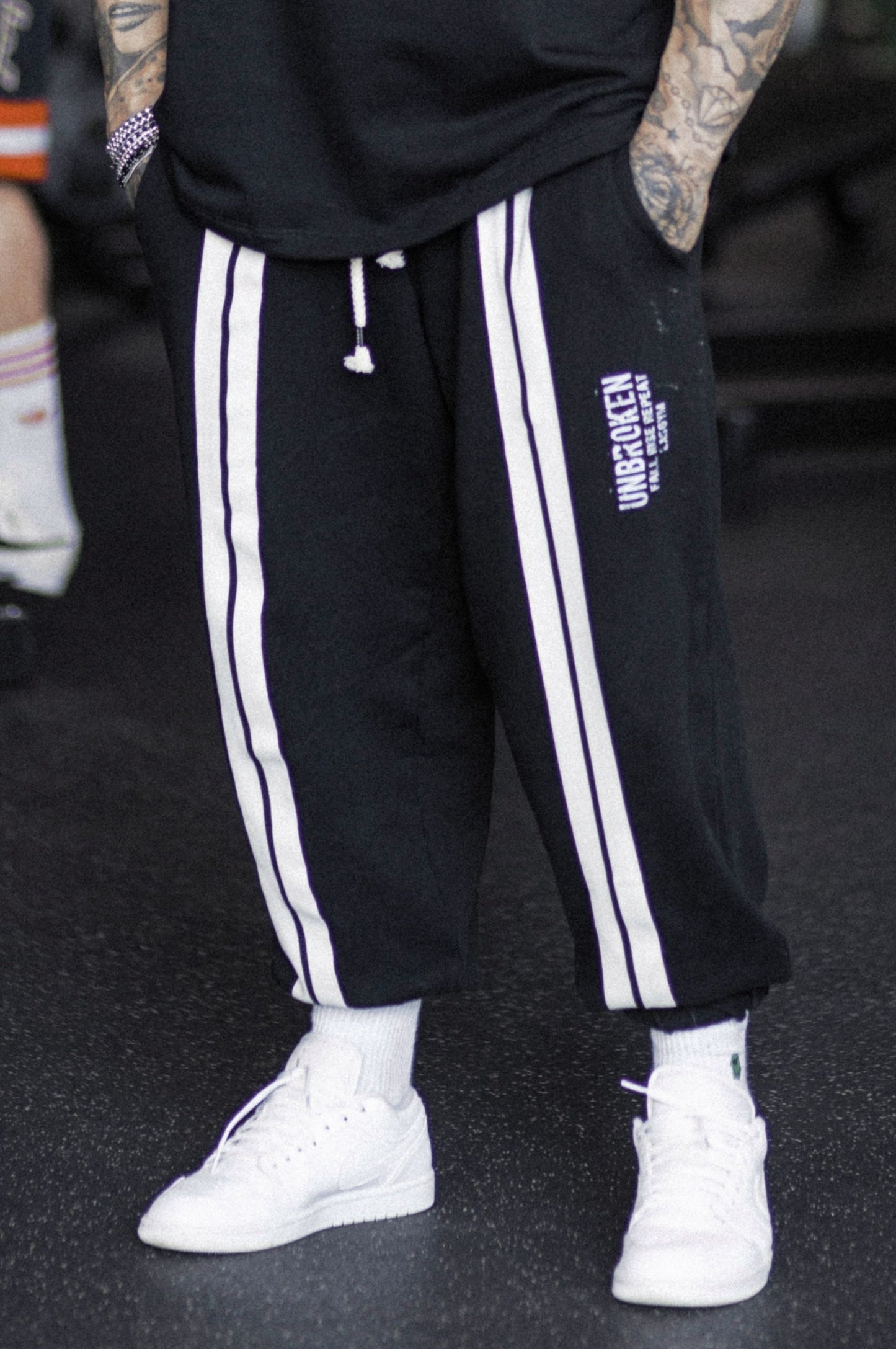 Pantalone Over Stripe UNBROKEN