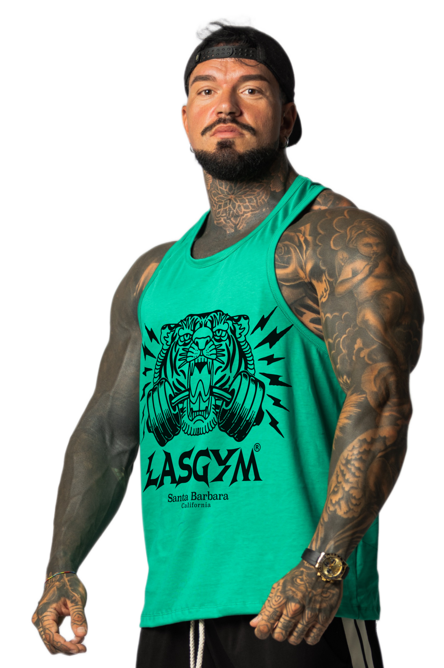 Camiseta sin mangas al atardecer