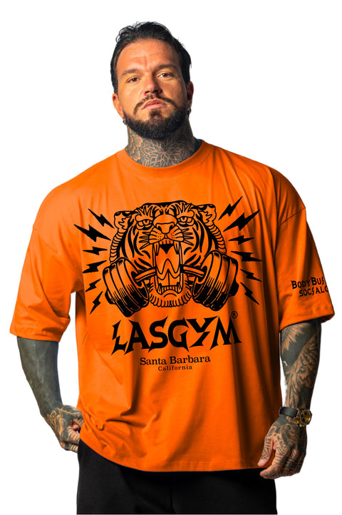 T-shirt S.Over Silverlake Black Arancio