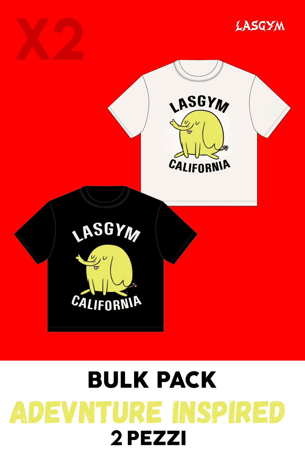 Bulk Pack 2 CAMISETA OVERSIZE MR OLYMPIA 24 EDITION UNISEX