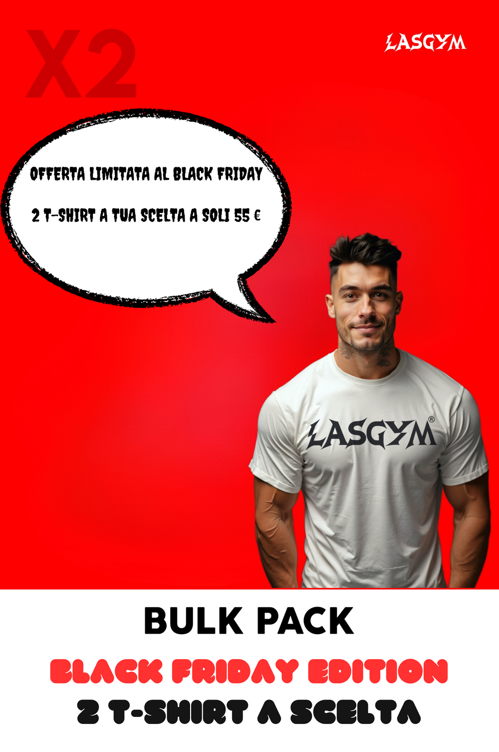 Bulk Pack BLACK FRIDAY 2 T-SHIRT OVERSIZE A SCELTA!