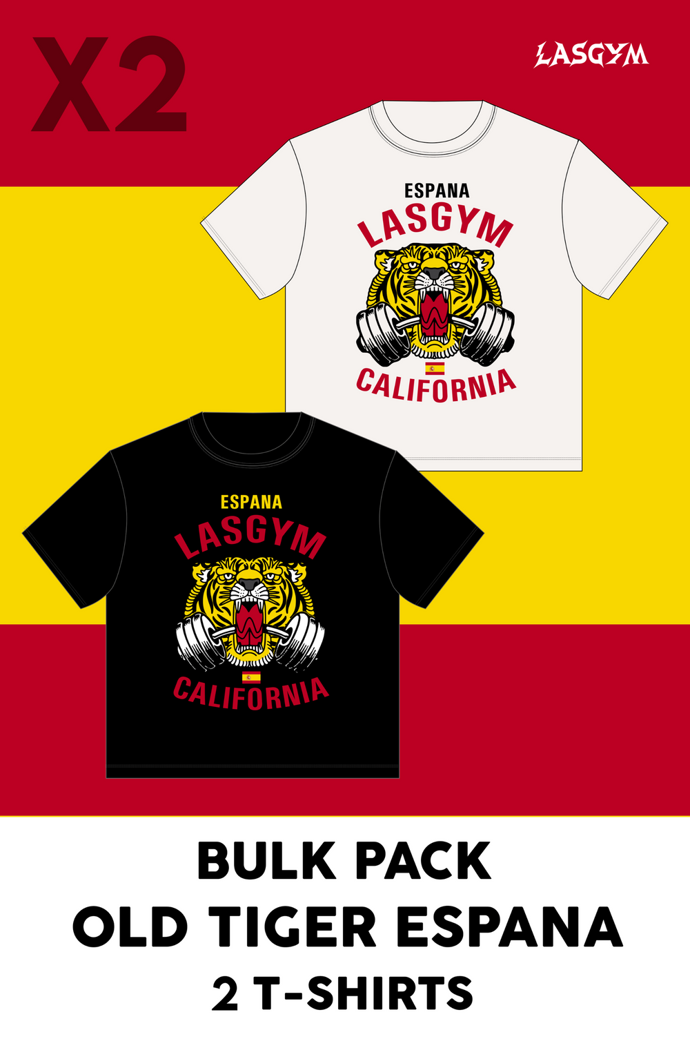 Bulk Pack 2 CAMISETA OLD TIGER NACIONES ESPANA