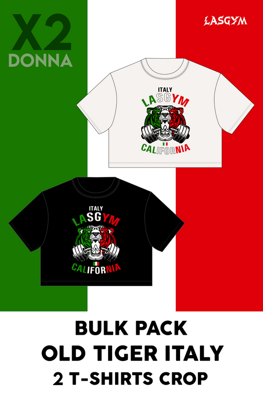 Bulk Pack 2 CAMISETA CORTA MUJER OLD TIGER NACIONES ITALIA