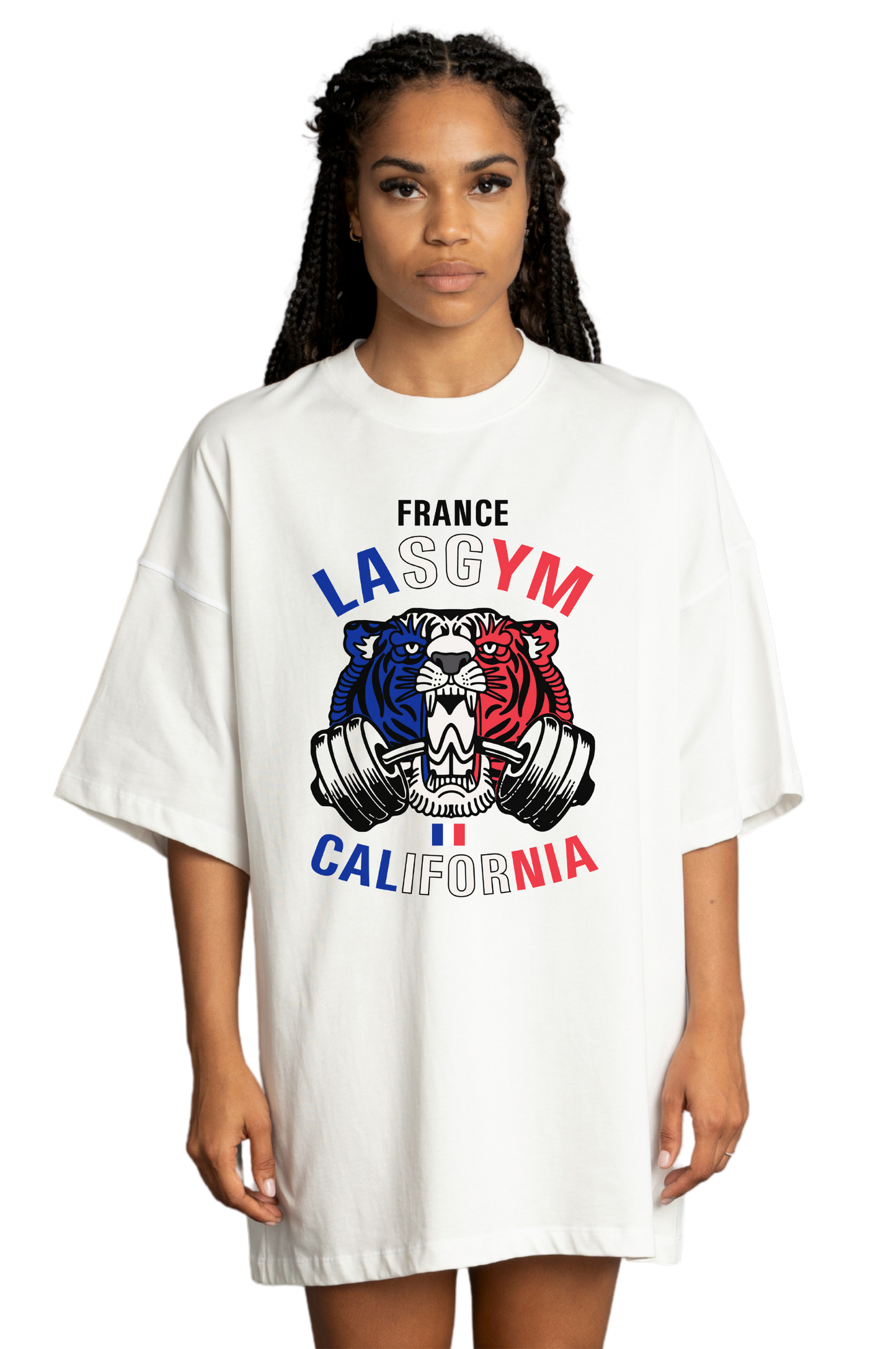 OLD TIGER NACIONES FRANCIA UNISEX Camiseta extragrande