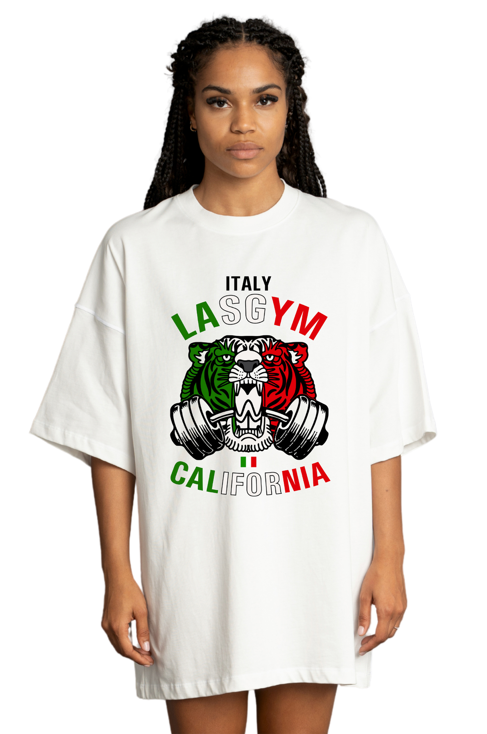 OLD TIGER NACIONES ITALIA UNISEX Camiseta extragrande