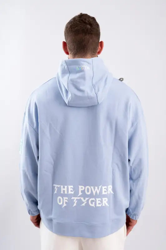 Felpa Oversize Uomo Venice Celeste - Hoodie