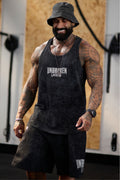 Washed-Effect Basic Tank Top