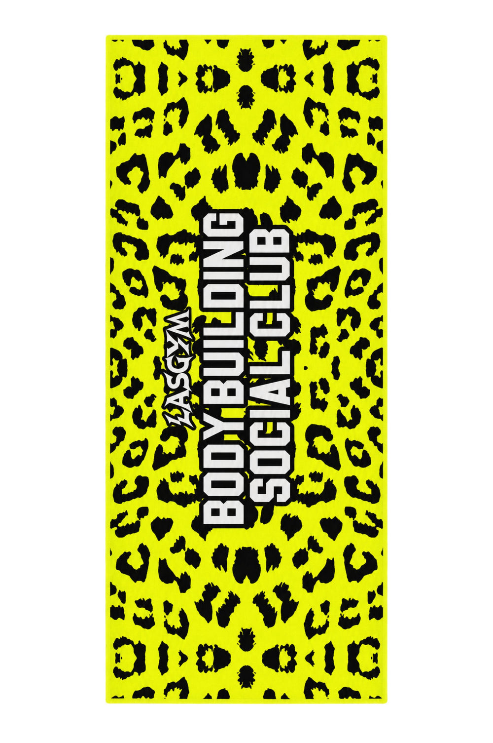 Gym Towel Leopard Giallo Fluo
