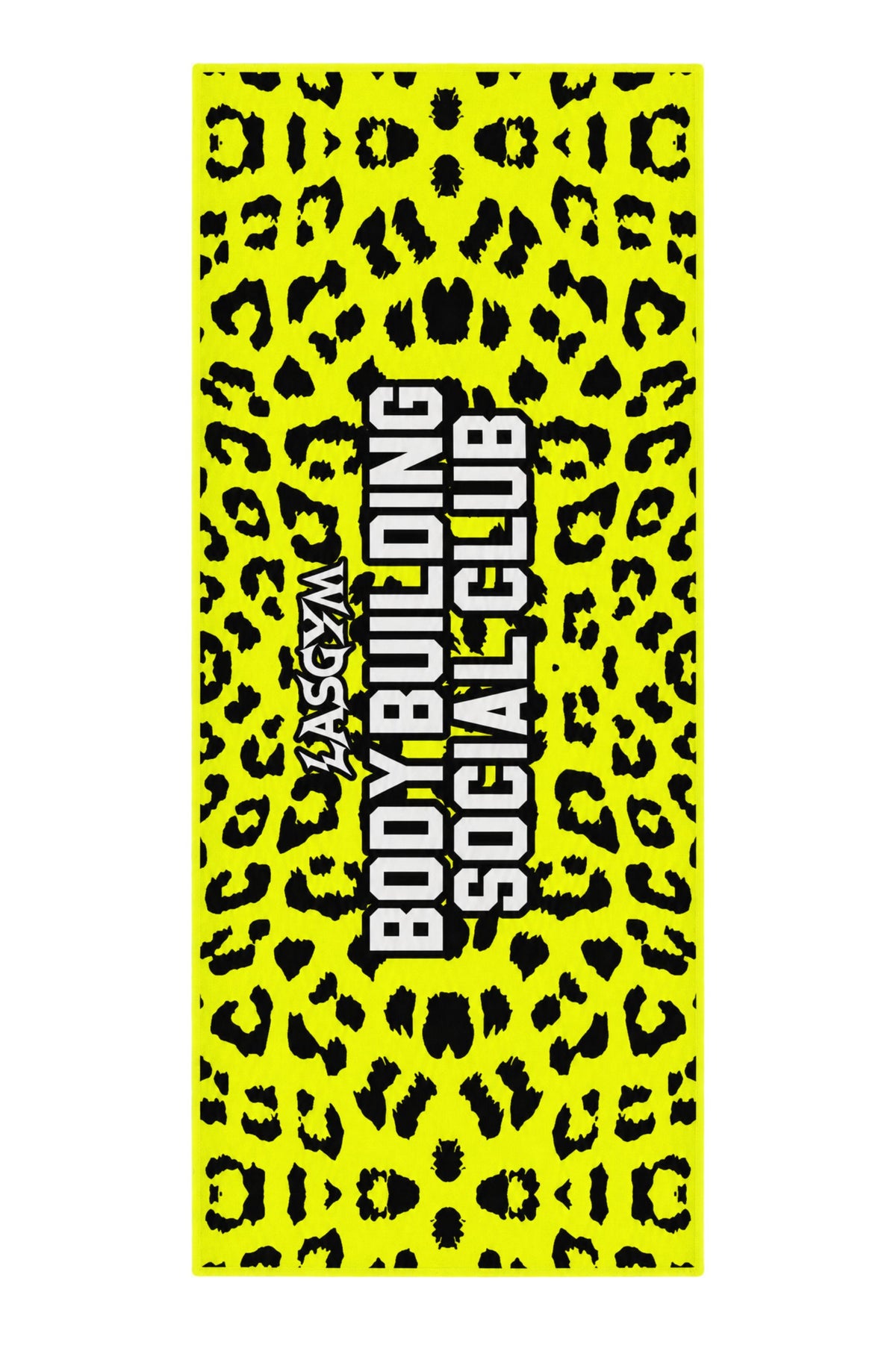 Gym Towel Leopard Giallo Fluo