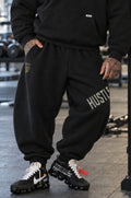 Pantalone Over Man Premium Hustle Oblique Tape Blk