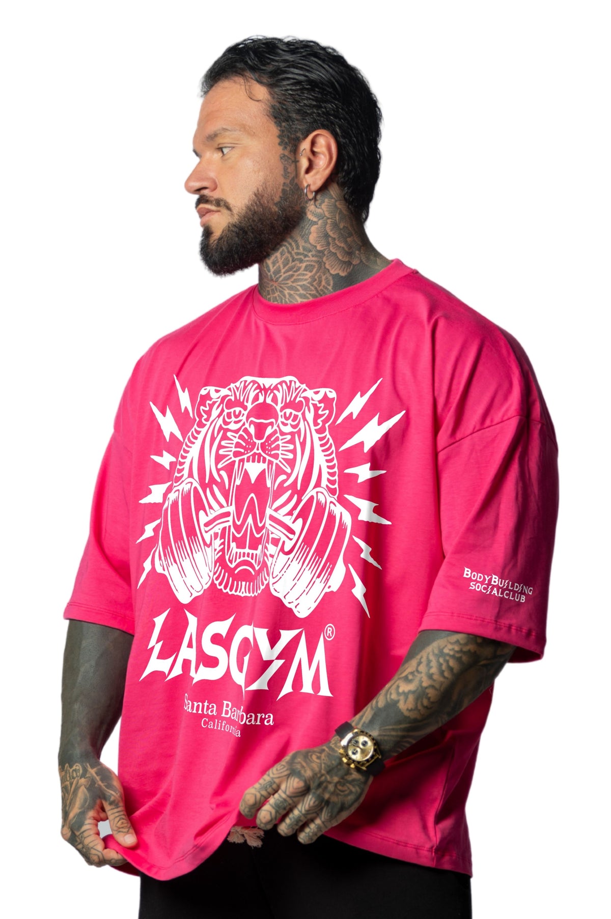 T-shirt S.Over Silverlake Man Fuxia