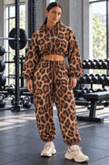 Relentless Metallic Oversized Cropped Hoodie
