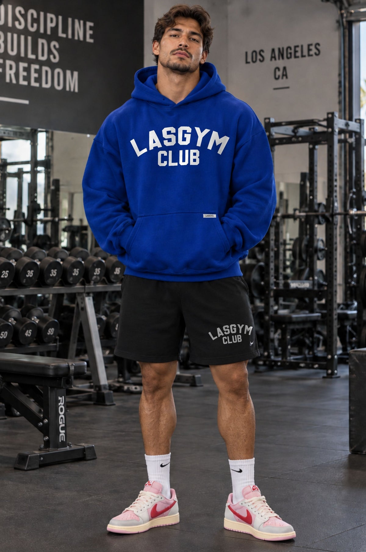 Felpa Cappuccio Lasgym Club Royale